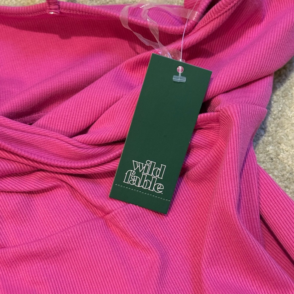 Wild Fable Fuchsia Ribbed Dress - Picture 6 of 7
